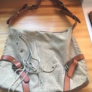 Lucky brand leather hobo bag